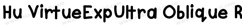 Hu VirtueExpUltra Oblique Regular字体转换